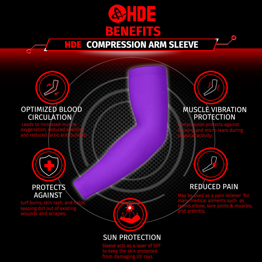 Black Arm Compression Sleeves for Kids Basketball Football Baseball Shooting Sleeve