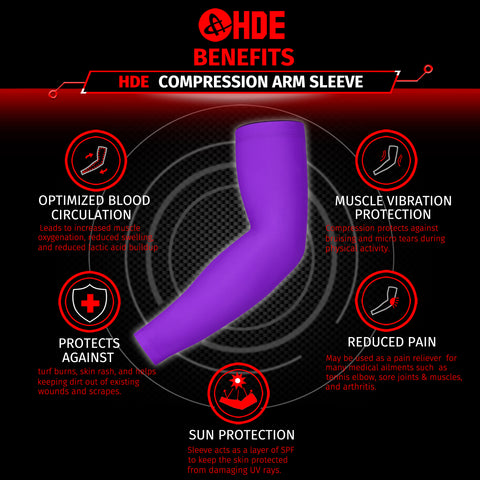 Black Arm Compression Sleeves for Kids Basketball Football Baseball Shooting Sleeve