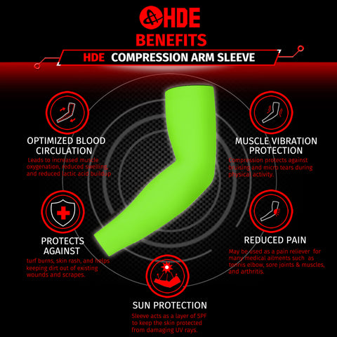 Black Arm Compression Sleeves for Kids Basketball Football Baseball Shooting Sleeve