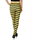 Black and Yellow Striped Leggings