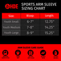 Black Arm Compression Sleeves for Kids Basketball Football Baseball Shooting Sleeve