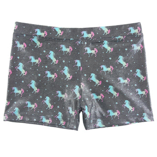 Unicorn Stars Gymnastics Shorts for Girls Dance in Unicorn Stars