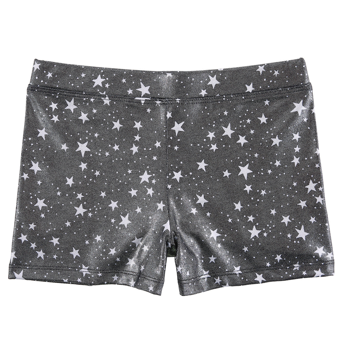 Starry Black Gymnastics Shorts for Girls Dance in Starry Black