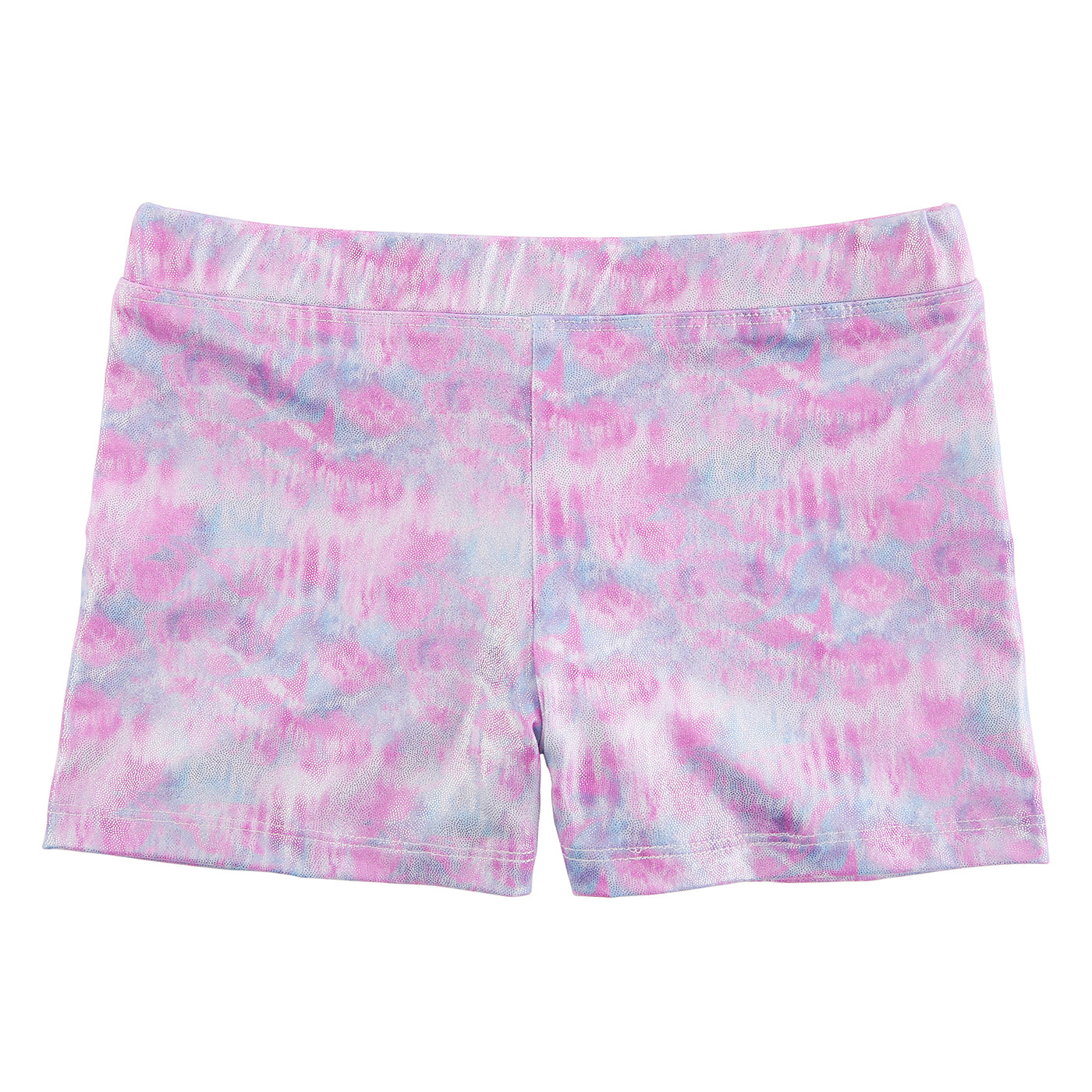 Cotton Candy Tie Dye Gymnastics Dance Shorts for Girls Main image
