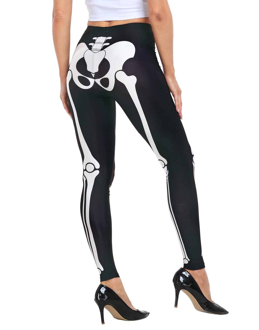 Graphic Print Skeleton Bones Legging Tights