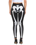 Graphic Print Skeleton Bones Legging Tights