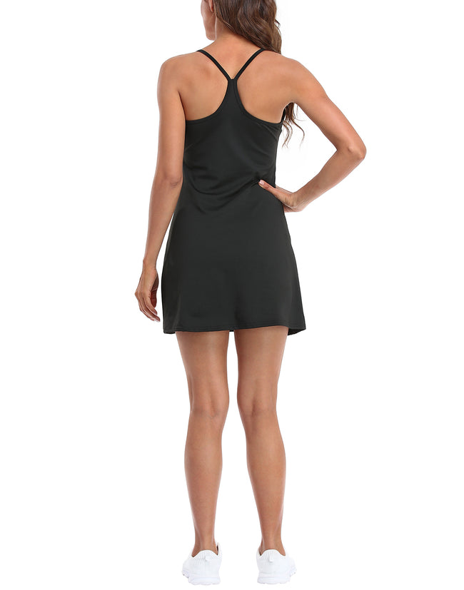 Exercise Workout Dress with Built In Shorts – alternate view