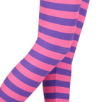 Girl's Purple and Pink Stripes Ultra Soft Leggings