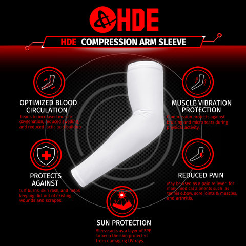 Black Arm Compression Sleeves for Kids Basketball Football Baseball Shooting Sleeve