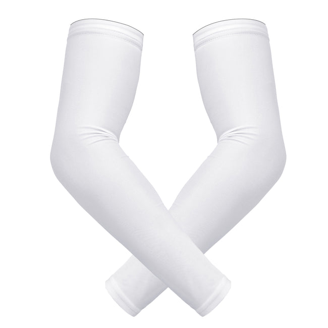 Compression Arm Sleeves Men & Women UV in White