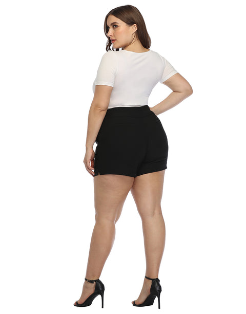 Pull-on Chino Shorts for Women with 4" Inseam