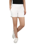 Pull-on Chino Shorts for Women with 4" Inseam