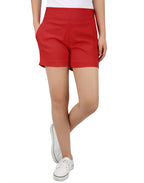 Pull-on Chino Shorts for Women with 4" Inseam
