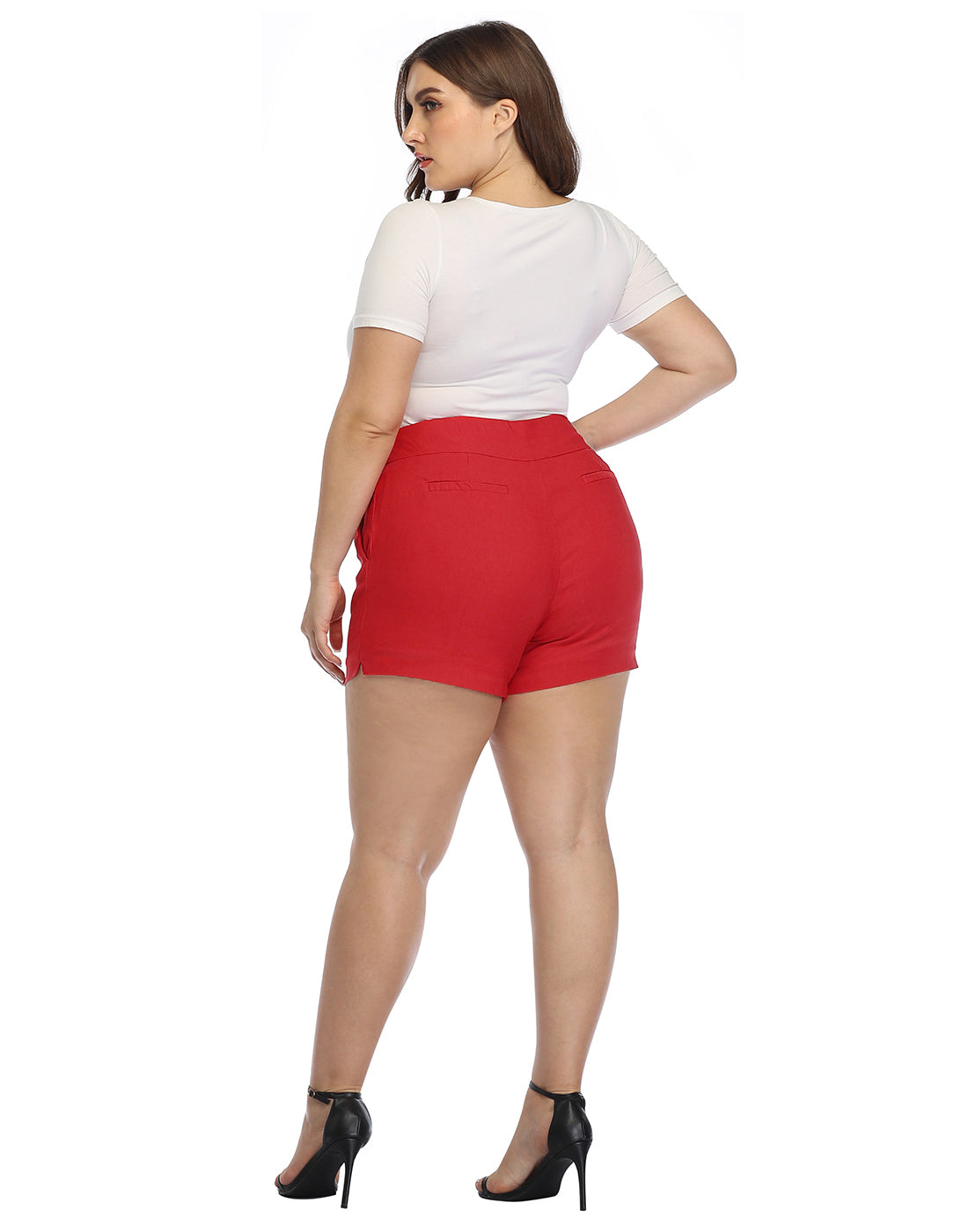 Pull-on Chino Shorts for Women with 4" Inseam