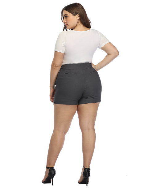 Pull-on Chino Shorts for Women with 4" Inseam
