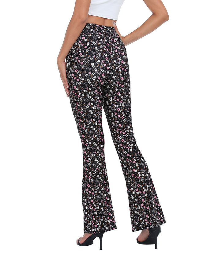 Crossover Ribbed Flare Yoga Pants Women's – close-up detail