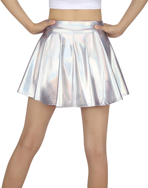 Girl's Metallic Skater Skort