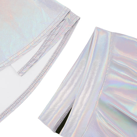 Girl's Metallic Skater Skort