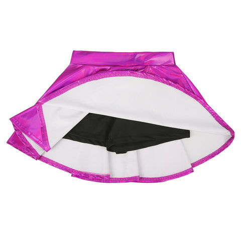Girl's Metallic Skater Skort