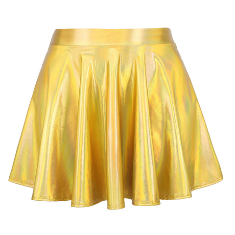 Girl's Metallic Skater Skort