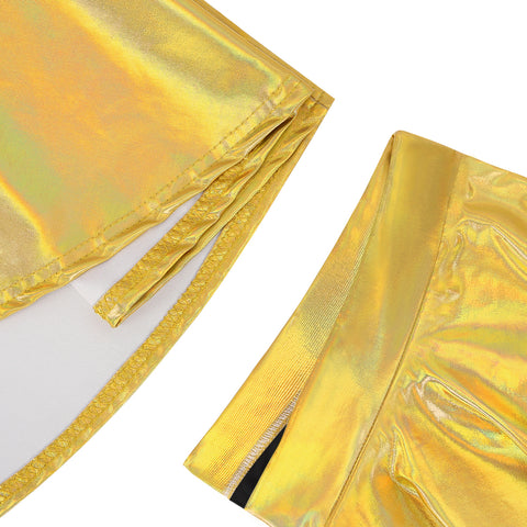 Girl's Metallic Skater Skort