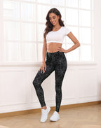 Graphic Print Spiderweb Legging Tights