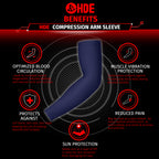Black Arm Compression Sleeves for Kids Basketball Football Baseball Shooting Sleeve