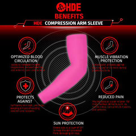 Black Arm Compression Sleeves for Kids Basketball Football Baseball Shooting Sleeve