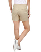 Pull-on Chino Shorts for Women with 4" Inseam