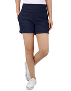 Pull-on Chino Shorts for Women with 4" Inseam
