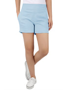 Pull-on Chino Shorts for Women with 4" Inseam