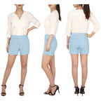 Pull-on Chino Shorts for Women with 4" Inseam
