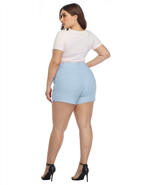 Pull-on Chino Shorts for Women with 4" Inseam