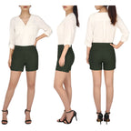 Pull-on Chino Shorts for Women with 4" Inseam