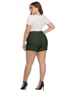 Pull-on Chino Shorts for Women with 4" Inseam