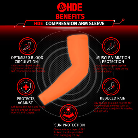 Black Arm Compression Sleeves for Kids Basketball Football Baseball Shooting Sleeve