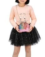 Small Crossbody Rainbow Glitter Purse for Little Girls