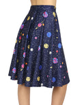 Outer Space Constellations Midi Skirt