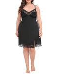 Womens Plus Size Satin Nightgown Chemise