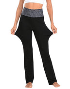 Color Block Fold Over Waist Yoga Pants