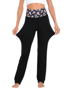 Color Block Fold Over Waist Yoga Pants