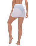Womens Mesh Mini Skirt Sheer Swimsuit Cover Up