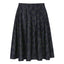 Black Cats Midi Skater Skirt