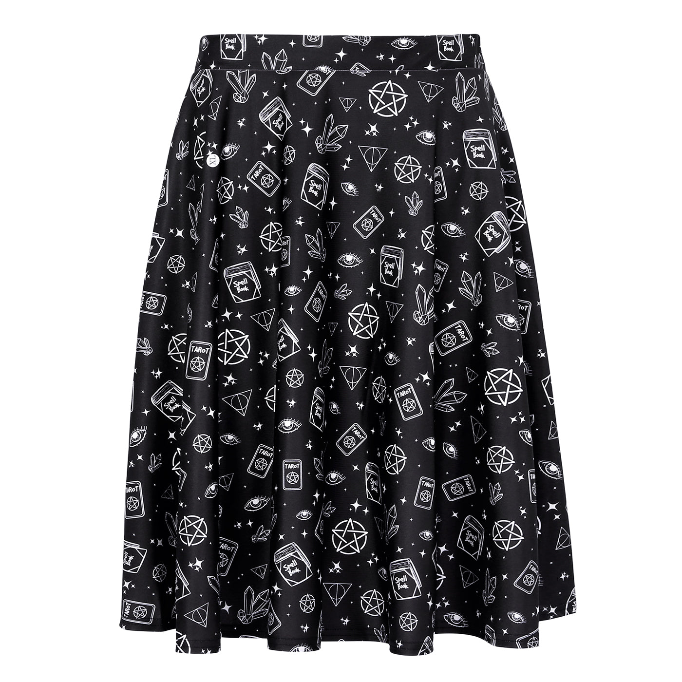 Witch Spells Midi Skater Skirt