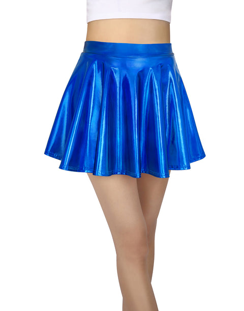 Girl's Metallic Skater Skort