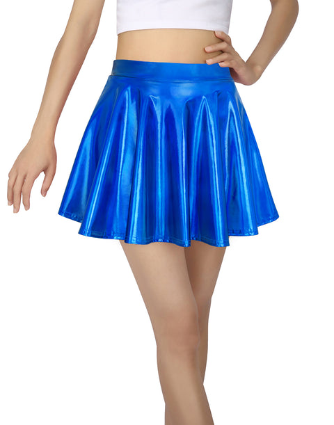 Girl's Metallic Skater Skort