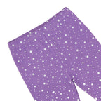 Purple Magic Unicorn Girls Cotton Pajama Set with Matching Doll Outfit