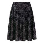Spiderwebs Midi Skater Skirt