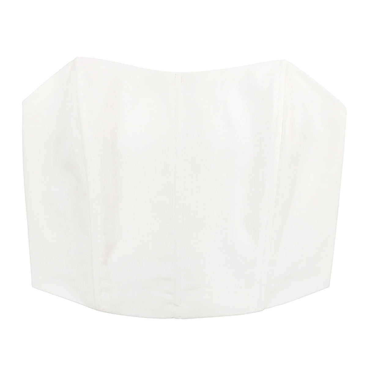 Women's Strapless Linen Corset Crop Top – product view 10