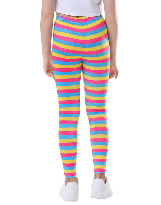 Girl's Candy Stripe Leggings Ultra Soft – close-up detail